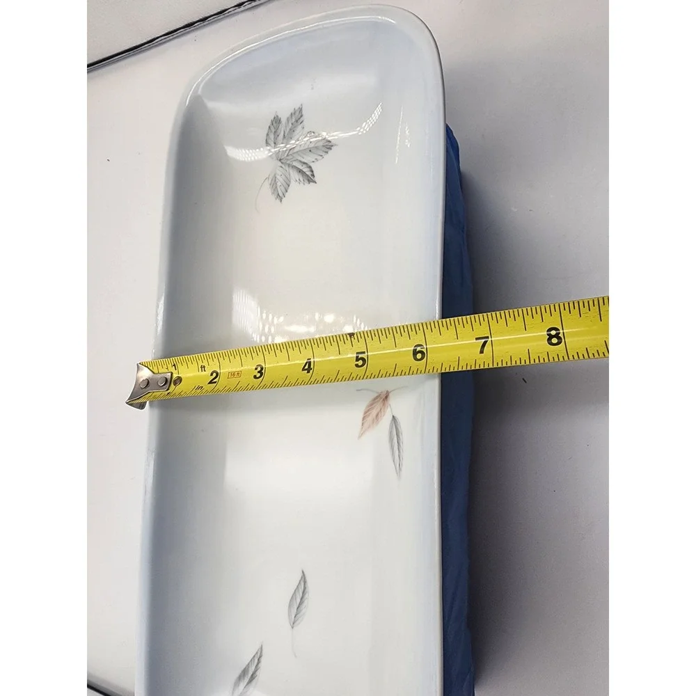 Bing & Grondahl B&G Denmark 208 Falling Leaves Porcelain Rectangular Tray 14.5in